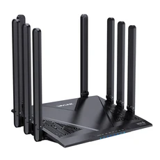 WAVLINK 듀얼 밴드 무선 라우터 6000Mbps 5GHz WiFi 6 기가비트 라우터(8x5dBi 안테나 포함) 빔포밍, 03 EU Plug, 01 8x5dBi Antennas