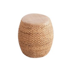 등나무 라탄 체어 내추럴 내츄럴 수납 소파 내츄럴, 드럼스툴-자연색 직경40cm 높이48cm