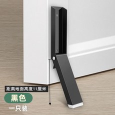 免打孔門擋 防撞堵門 門塞神器 靜音門檔 門片防撞 防撞 磁力門檔 頂門防風門檔 浴室門檔 消音門檔389990, 黑色, 1個
