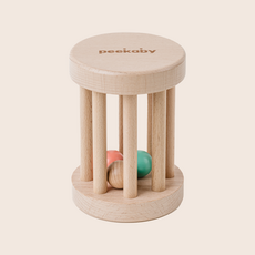 피카비 롤링드럼 대근육 원목장난감 네발기기, 1개, 원목