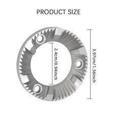 바리스타 커피 만들기 도구용 40MM 그라인더 버 디스크 액세서리 2개 팩 금속 질감의 원두