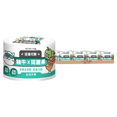 nu4PET 陪心寵糧 全齡貓 SUPER小白主食罐, 12罐, 雞牛 + 諾麗果, 0ml, 170g
