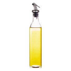 方形調味瓶 醬油瓶 醋瓶 防漏透明油壺 家用醋壺, 1個, 1只裝（無漏斗標籤）,500ml【容水量1斤】