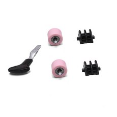 스노우드림 롤러슈즈 액세서리 부품 통용 휠리스 액세서리 가족사진, 1개, 옵션B (핑크색 더블휠)