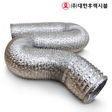 국내산 업소용 고기집 후드용 자바라 닥트자바라 105파이 3가지색상 닥트호스 주름관, 은색, 1개