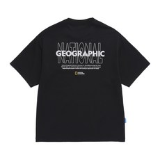 내셔널지오그래픽 NATIONALGEOGRAPHIC N262UTS992 크로우 소로나 쿨터치 레터링 그래픽 반팔 티셔츠 BLACK N262UTS992099 216384