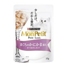 Mon Petit 貓倍麗 極上餐包, 12個, 35g, 鮮鮪佐蟹肉絲