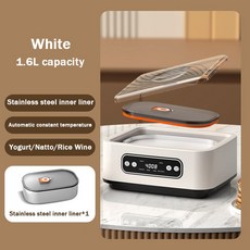 110V 220V 전기 요구르트 제조기 온도 조절 가열 효소 낫토 막걸리 Leben 발효기, EU, No Cup