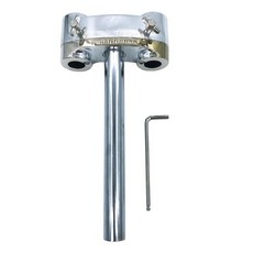 TUOREN 톰 드럼 마운트 홀더 없는 더블 스탠드 부착물 2.2cm(0.8인치) 장착 구멍 플랫폼 브래킷 지름 2.5cm(1인치) 포스트 세트 하드웨어 부품용, 1개