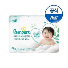 팸퍼스 터치 오브 네이처 팬티형 기저귀 남여공용, 72매, 4단계