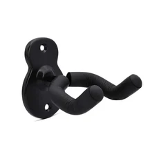 Miwayer 기타 벽걸이 행거: 어쿠스틱/일렉트릭/베이스 견고한 블랙 메탈 후크 – 필수 홀더, 01 1Pcs