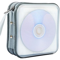 펜시나 CD 케이스 40용량 DVD 지갑 홀더 휴대용 디스크 VCD 헤비 듀티 바인더 보관 정리함화이트, White