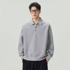 長袖 polo 衫 男士 運動 休閒 翻領 上衣
