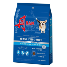 DAN 丹狗飼料 成老犬口腔骨骼配方 口腔保健 骨骼保健, 牛肉，鮪魚，番茄, 9kg, 1個