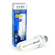 주광색 20W 전구 조명 교체형 절약형 EFTR 삼파장 SG-4DP06-12968