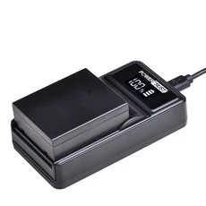 PowerTrust BLH-1 배터리 1800mAh + 올림푸스 E-M1 Mark II 카메라용 LED USB 충전기, 05 1 Battery 1 Charger