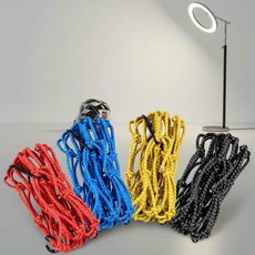 오토바이 헬멧 짐 고정망 안전 그물망 신축성 로프 수납망 짐 묶는 끈, 블루