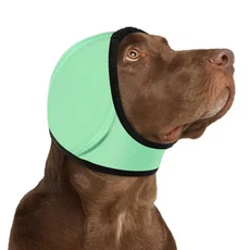 강아지 미용 귀마개 부드럽고 따뜻한 방음 청력 보호 진정 애완견 고양이, 02 S, 05 Light Green