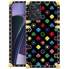 Yuning419 Moto-G Power 2023 케이스와 호환 고급스럽고 부드러운 TPU 및 하드 PC 뒷면 여아 여성용 2023용 충격 방지 보호 폰 커버 러브 포, Yuning419 Moto-G Power 2023 케이