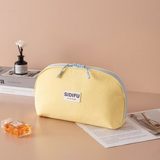SIDIFU 旅行內衣收納袋, 黃色 塔絲隆 珍珠棉夾層, 1套