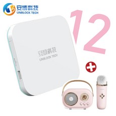 便攜式K歌音箱C20 Plus，無線連接，多重音效處理，美觀實用，高保真音質, 1個, 安博+送攜帶式無線K歌音箱