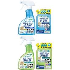 LION 貓狗環境除臭, 1個, 臭臭除瞬間消臭無香味 400ml
