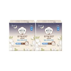 좋은느낌 유기농 입는오버나이트 L 대형 8매 팬티형 생리대 X 2EA, 좋은느낌 유기농 입는오버나이트 L 대형 8매 팬티형 생, 8