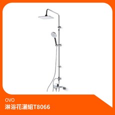 京典衛浴OVO淋浴花灑組T8066 沐浴龍頭升降桿組 蓮蓬頭, 1個
