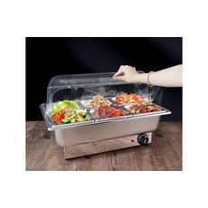 핏앤케이 푸드워머 매직 데우기 전기 급식, 스틸 플립 1칸(6.5/9L)