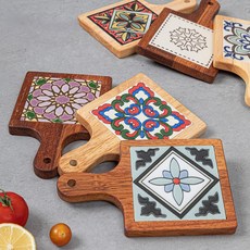 타일냄비받침 돌답례품 결혼식 환갑 돌잔치 10개 세트 국내제작, 1세트, 타일냄비받침 10개