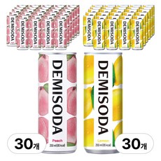 데미소다 피치+레몬, 60개, 250ml