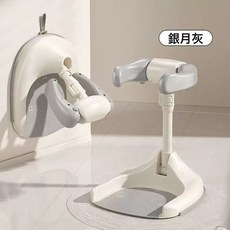 寶寶站立洗澡神器嬰幼兒漂沐浴架寶寶洗屁屁神器幼兒洗澡架嬰兒用, 1個, 灰色:34*13*39.5