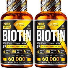 PURE RESEARCH 비오틴 콜라겐 50 000Mcg 4oz, PURE RESEARCH 비오틴 콜라겐 50 000Mc, 1개