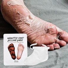 차모스 아가시 몬스터 풋 필링팩 발각질 뒤꿈치 굳은살 제거 관리 풋케어 발전용 팩 2매 1개