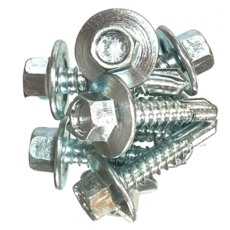 스크류볼트 육각직결 와이드 넓은와샤 철판 판넬용 #14(6.4mm) 25~50mm, 100개