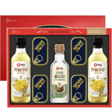 스팸특선 K4호 선물세트(스팸 카놀라유 올리고당)