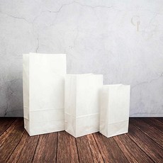 벌크 화이트 종이봉투 중 50입 150x90x280mm, 상세페이지 참조, 1개