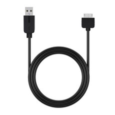 PS Vita 1000용 트라이버스테크 USB 충전 케이블 1.2m/4피트 고속 코드 PVC 재킷 및 24AWG 순수 구리 코어(1 검은색), Black, 1