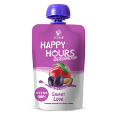 LOME Happy Hours 蘋果洋梨纖果飲，100%天然水果，寶寶副食品首選，營養豐富好吸收, 1包, 100公克