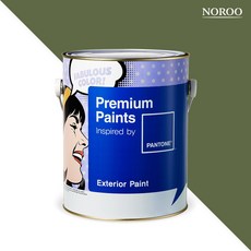 노루페인트 팬톤페인트 외부용 익스테리어, 1개, 무광 18-0228 Pesto, 4L