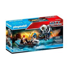 Playmobil 보트 경찰 제트 팩 70782