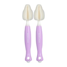 맘앤쥬 젖꼭지 세척 브러쉬, 핑크, 2개