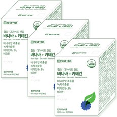 일양약품 혈당 다이어트 건강 바나바 + 카테킨 바나바잎추출물 녹차추출물 비타민B1 B2 비오틴, 3개, 60정