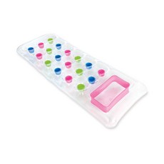 充氣浮床 18孔彩色躺椅, 透明,188*71CM, 1個