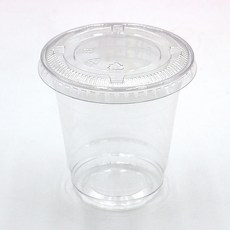 디저트컵 포장용기 컵과일 용기 92파이 360ml(12온스) PET 투명컵+무타공평리드 뚜껑 50개 세트, 1세트, 50개입