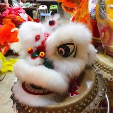 兒童舞獅玩具套裝 臺灣出貨 幼兒醒獅表演道具 南獅舞獅頭 塑料醒獅, 玫紅,9寸（適合6至12歲兒童）, 1個