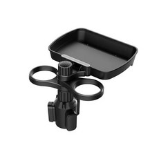 범용 자동차 듀얼 컵 홀더 다기능 좌석 안정적인 자동 식품 트레이, 01. 1개