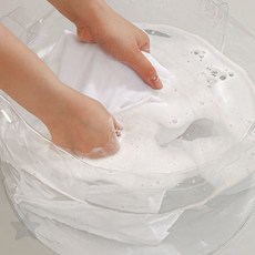 접이식 세탁 용기 야외 활동 캠핑 설거지 손빨래 세척 용품 보관 수납 바구니, SN.투명바구니 소형
