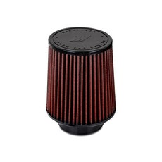Mishimoto 퍼포먼스 에어 필터 7cm(2.75인치) 입구 12.7cm(5인치) 필터 길이 레드, Mishimoto 퍼포먼스 에어 필터, 7cm(2.75