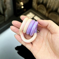 熱賣陶瓷系列扭扭樂寶石專注力訓練減壓神器小玩具tan解壓go, 陶瓷雙拼-夢幻粉-紫, 1個